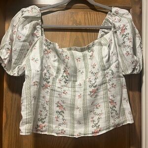 Reformation Puff Sleeve Blouse, Sz 14